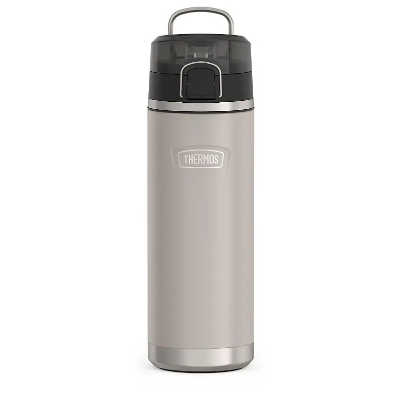 24-ounce Stainless Steel Hydration Bottle With Spout In Beige And Green