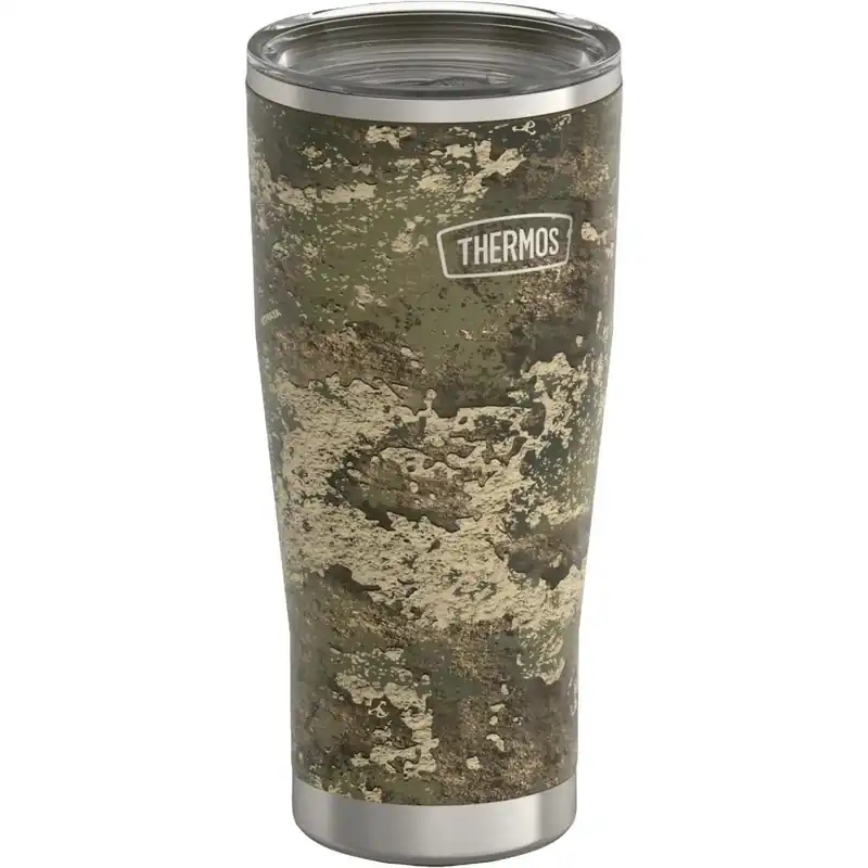 24‑oz Camo Stainless Steel Thermos Tumbler With Slide‑lock Lid – Vacuum Insulated
