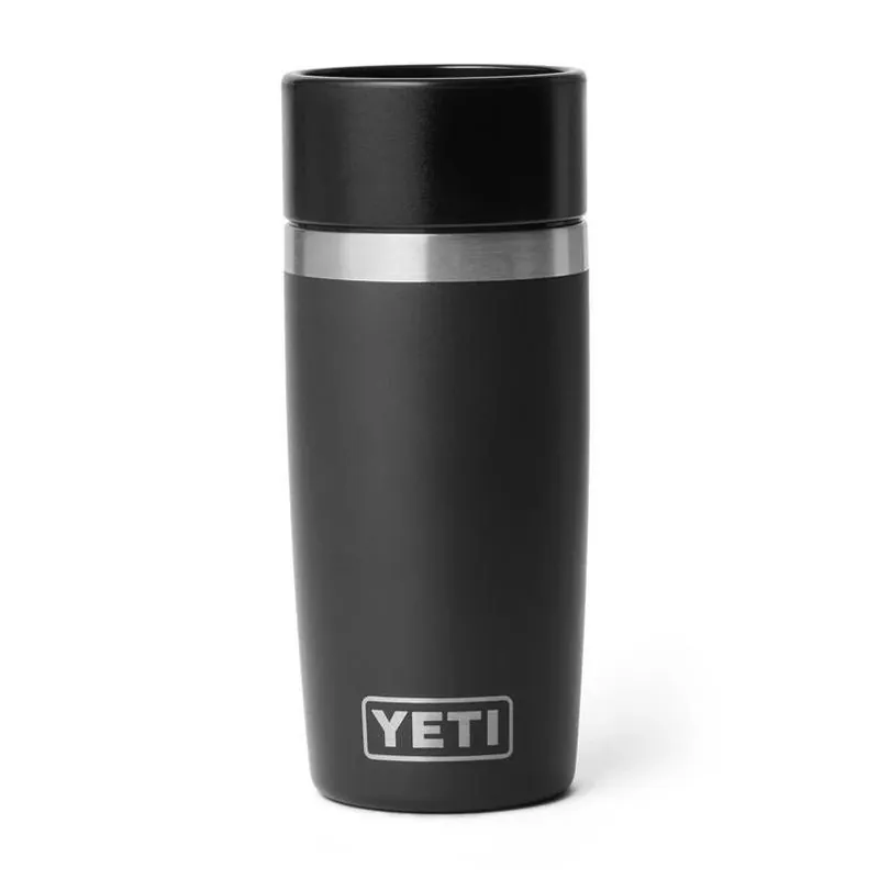 Rambler 12‑oz Black Stainless Steel Bottle With Hotshot Cap – Bpa‑free