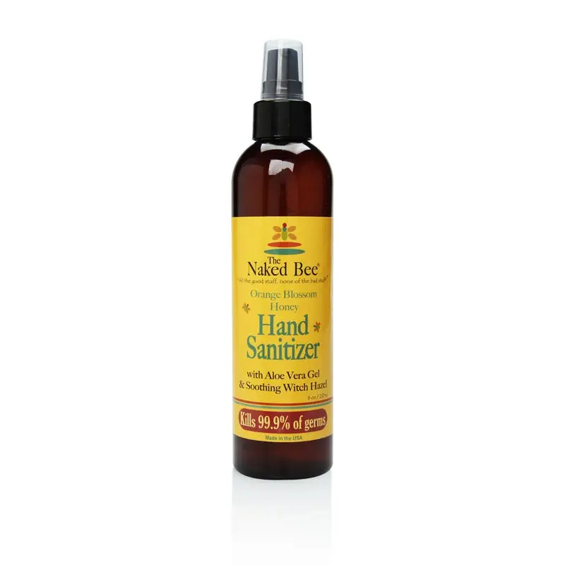 8 Oz. Orange Blossom Honey Hand Sanitizer - Moisturizing & Antibacterial