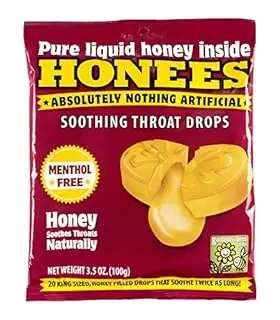 Honees Honey Soothing Throat Drops 20 Count 3.5 Oz