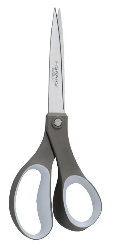 8 In. Multipurpose Stainless Steel Scissors With Softgrip Handles