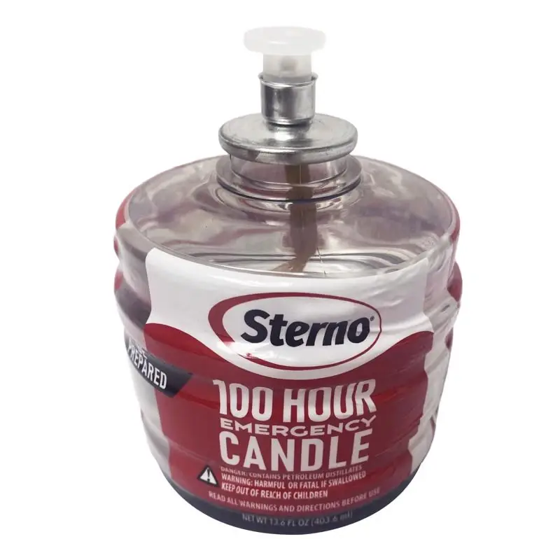 100 Hour Emergency Liquid Wax Candle, Fragrance Free, 13.6 Oz