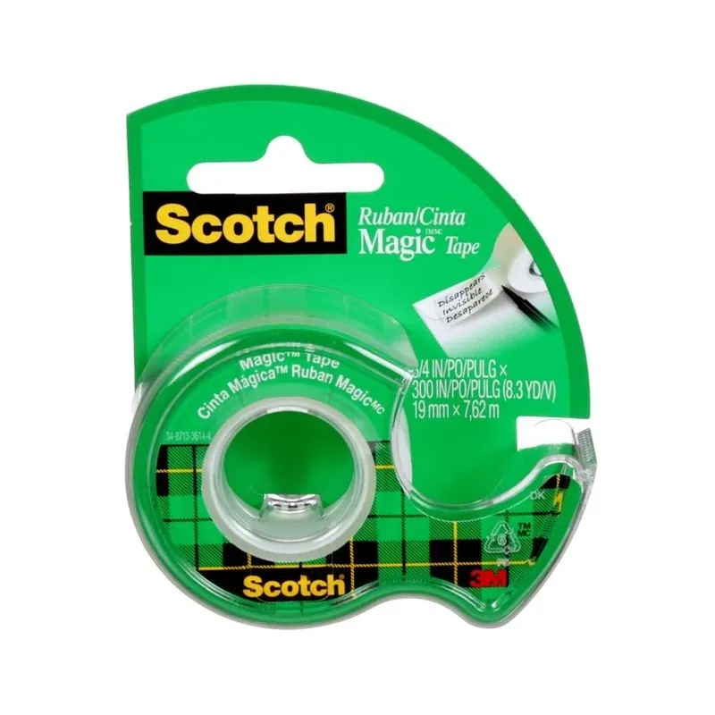 Scotch Magic Tape, 3/4 In. X 300 In. With Dispenser, Transparent