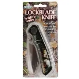 River‘s Edge Blister Packed Pocket Knife (deer), Silver, Model Re703b