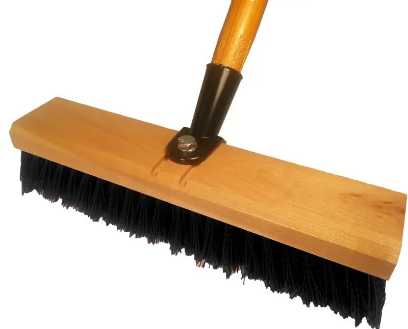 93410 Deck Scrub Brush With 56 In Hardwood Handle And Polypropylene Bristles