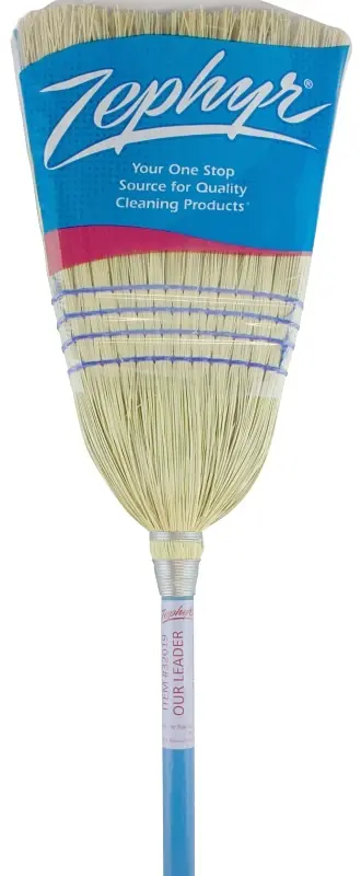 Chickasaw Household Broom With Corn And Sotol Fiber Bristles, 4 Sew Model 32019