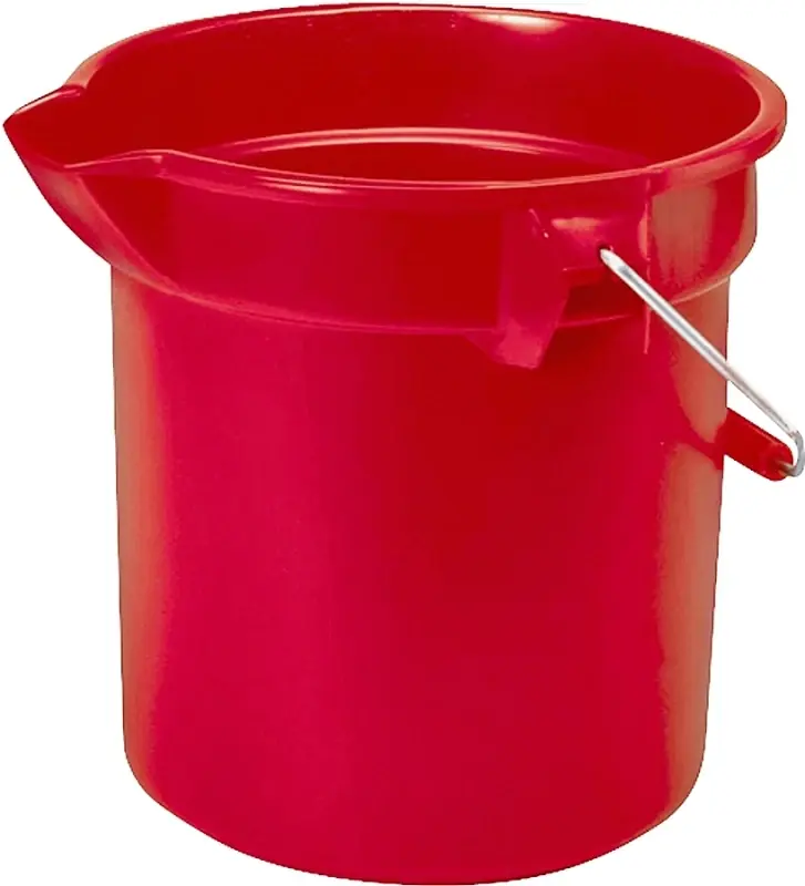 296300red Red Round Bucket