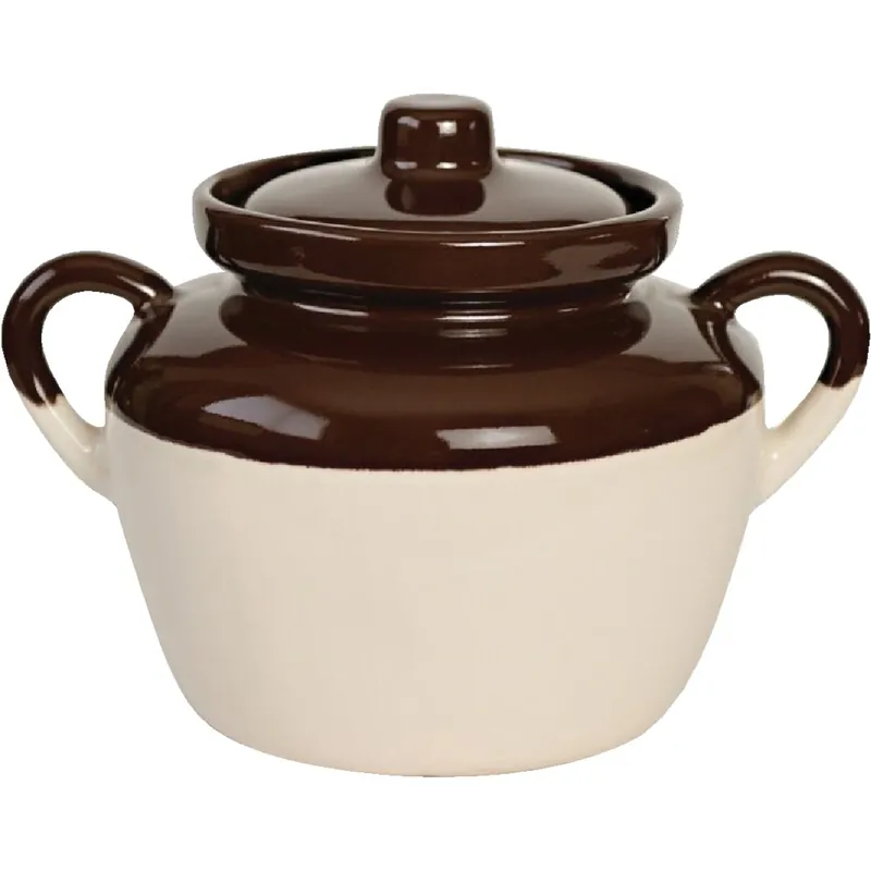 2 Quart Bean Pot Casserole Dish - Bristol Round Baking Dish With Lid