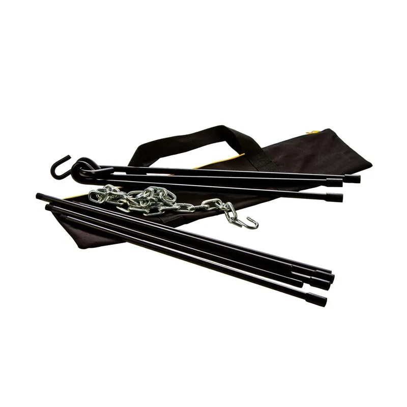Lodge Adjustable Camp Tripod, 40-60 Inch Tall, Includes Heavy-duty Tote Bag