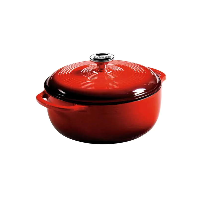 Enameled Cast Iron Dutch Oven 4.5 Quart Island Spice Red Ec4d43