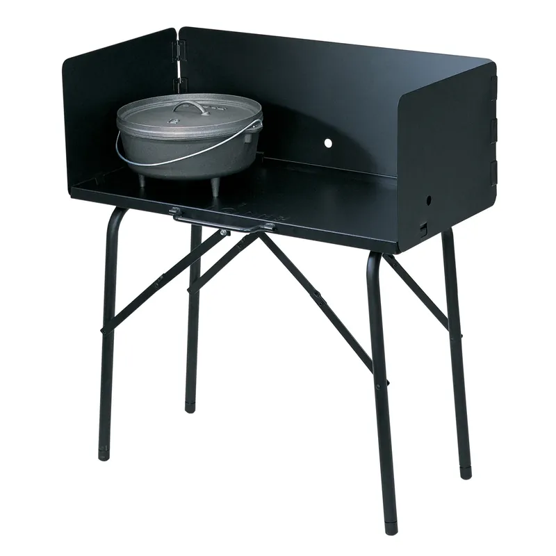 A5-7 Camp Dutch Oven Cooking Table 35.5 In. H X 31.4 In. W X 15.9 In. L