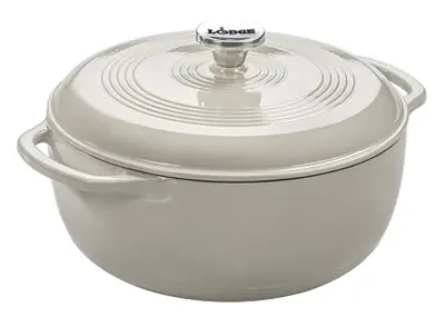Cast Iron Dutch Oven, Oyster, 6-qt.