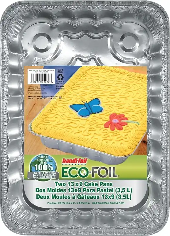 Handi-foil Eco-foil 9" X 13" Cake Pans, 2 Count