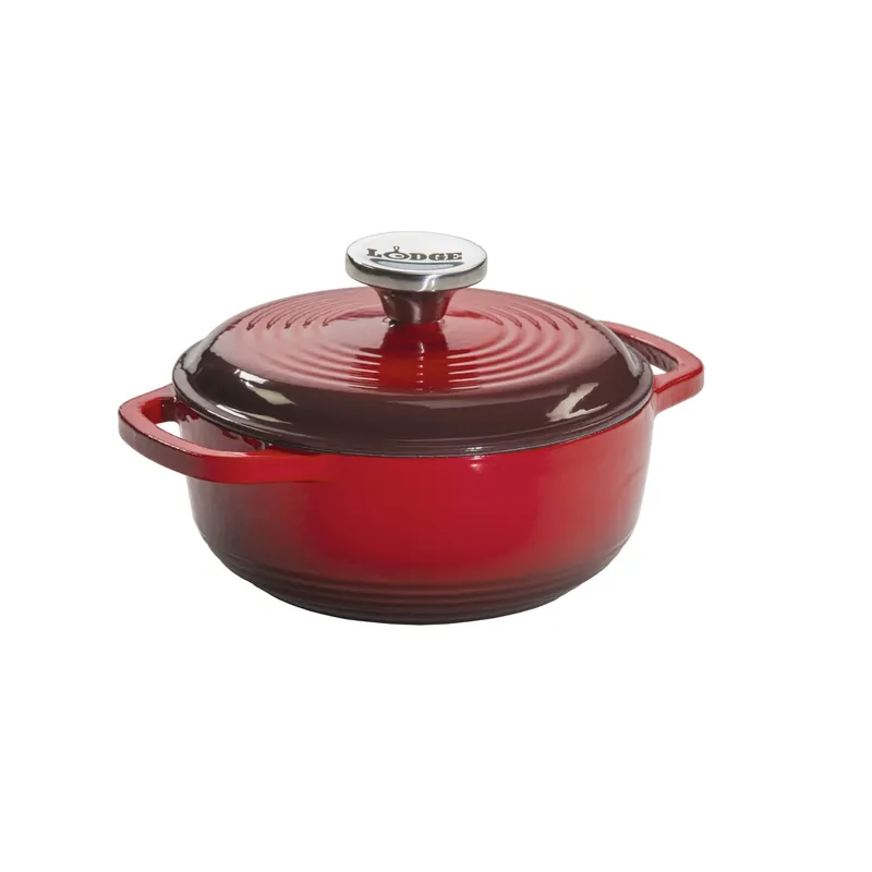 1.5 Quart Enameled Cast Iron Dutch Oven In Red, Model Ec1d43