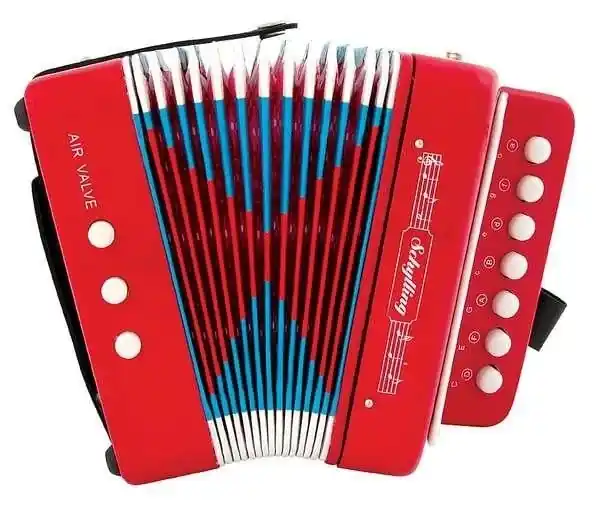 Classic Kids Accordion - 17 Key Musical Instrument For Children
