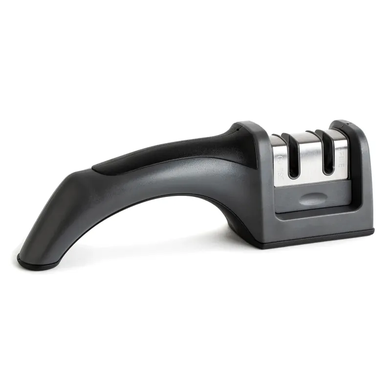 Stainless Steel 2 Stage Knife Sharpener - Model Ac29921 - Gray