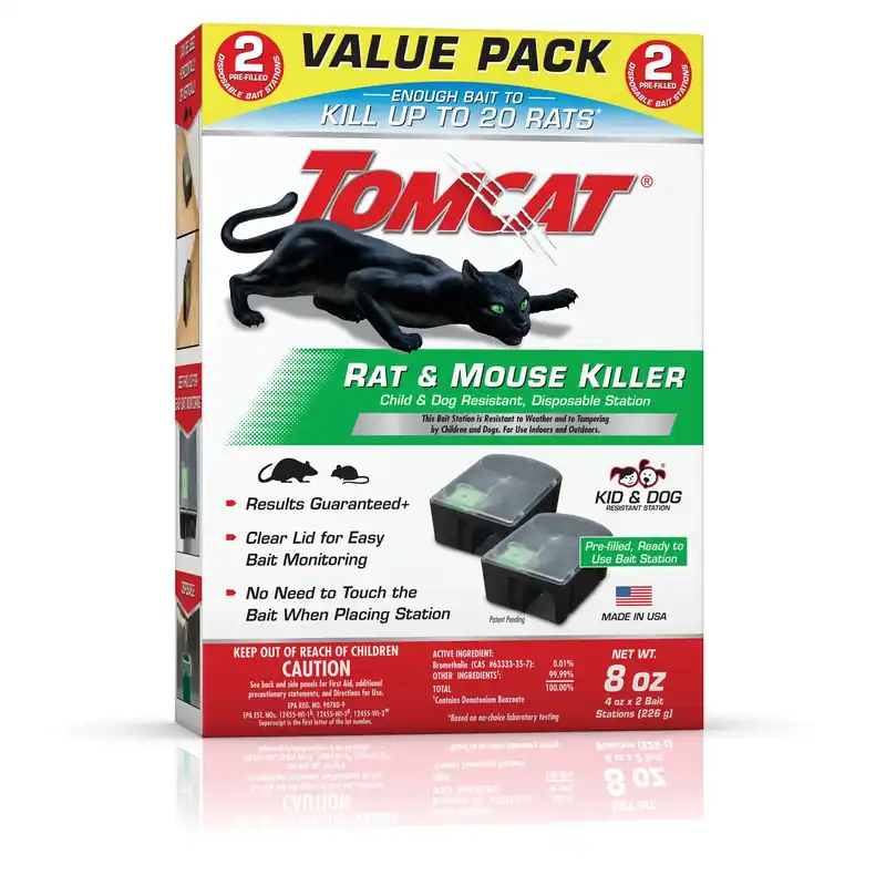 Bait Station And Bait Blocks For Mice And Rats 4 Oz 2 Pk