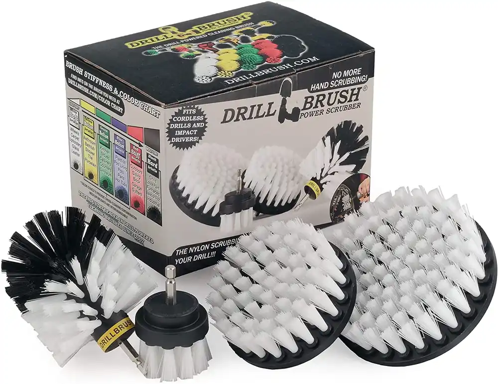 5 In. W Soft Bristle Metal Handle Drill Brush Set