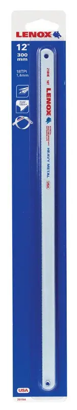 12 In. Bi-metal Hacksaw Blade 18 Tpi 1 Pk
