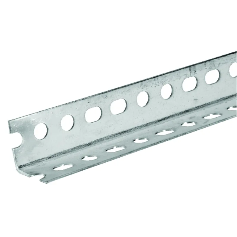 Slotted Steel Angle, 18 Gauge, 1.25 X 1.25 X 48 In.
