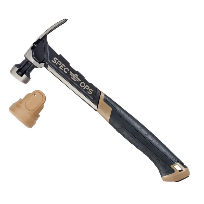 Spec Ops 16 Oz Smooth Face Rip Claw Hammer 13 In Rubber Steel Handle