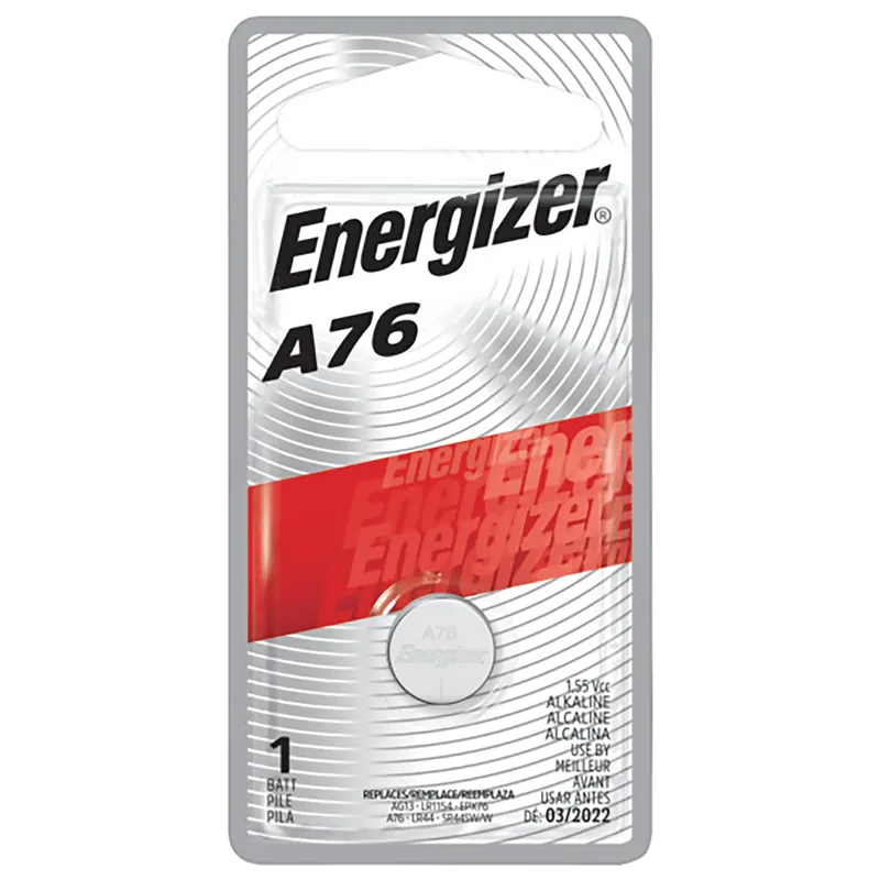 Alkaline A76 1.5 V 150 Mah Button Cell Battery 1 Pk