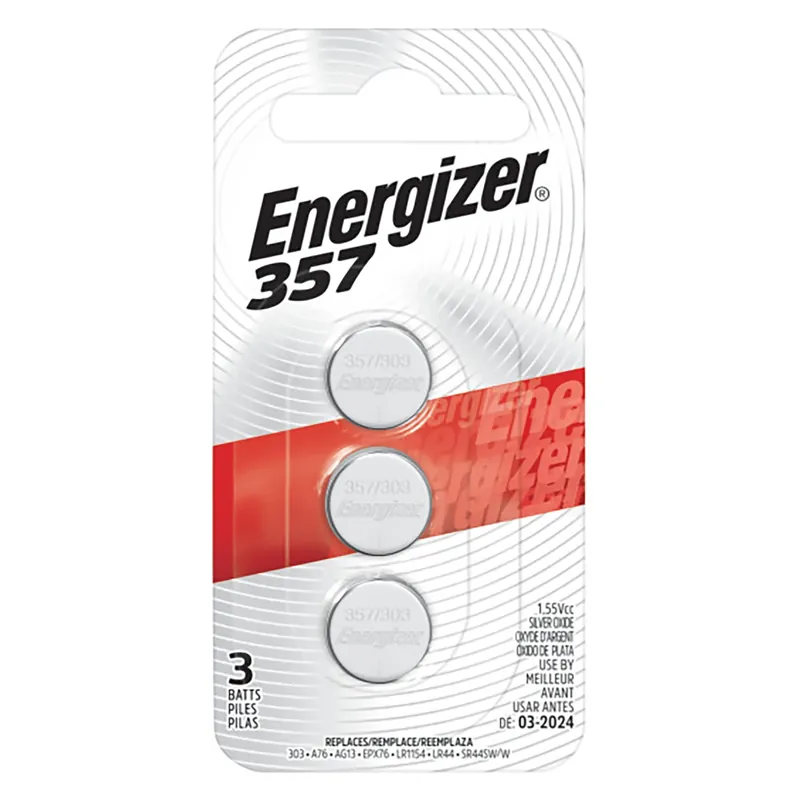 Silver Oxide 303/357 1.5 V Electronic/watch Battery 3 Pk