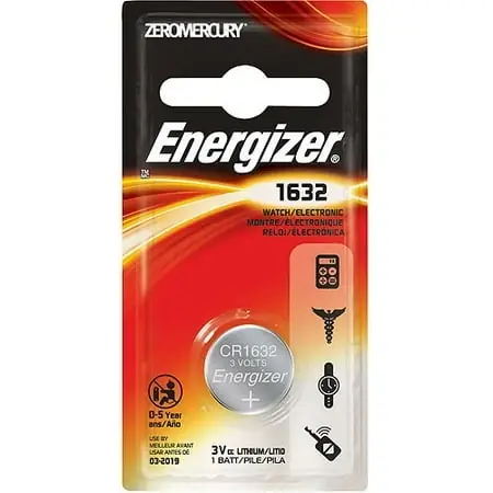 Energizer 1632 Lithium Coin Cell Battery 3v Ecr1632 For Watches, Remotes, And More