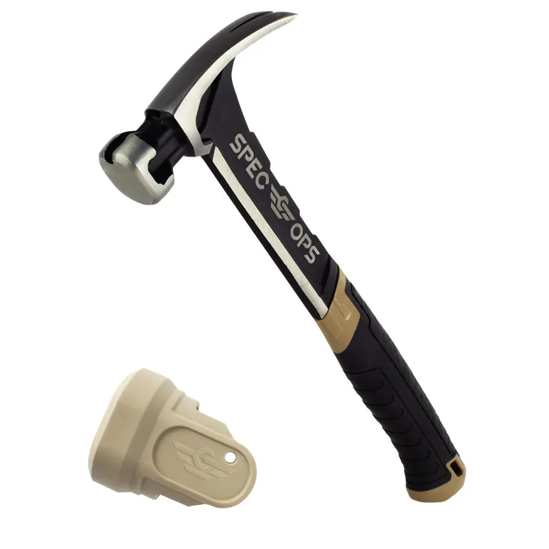 Spec Ops 20 Oz Smooth Face Rip Claw Hammer With 8 In. Polypropylene/tpr Handle
