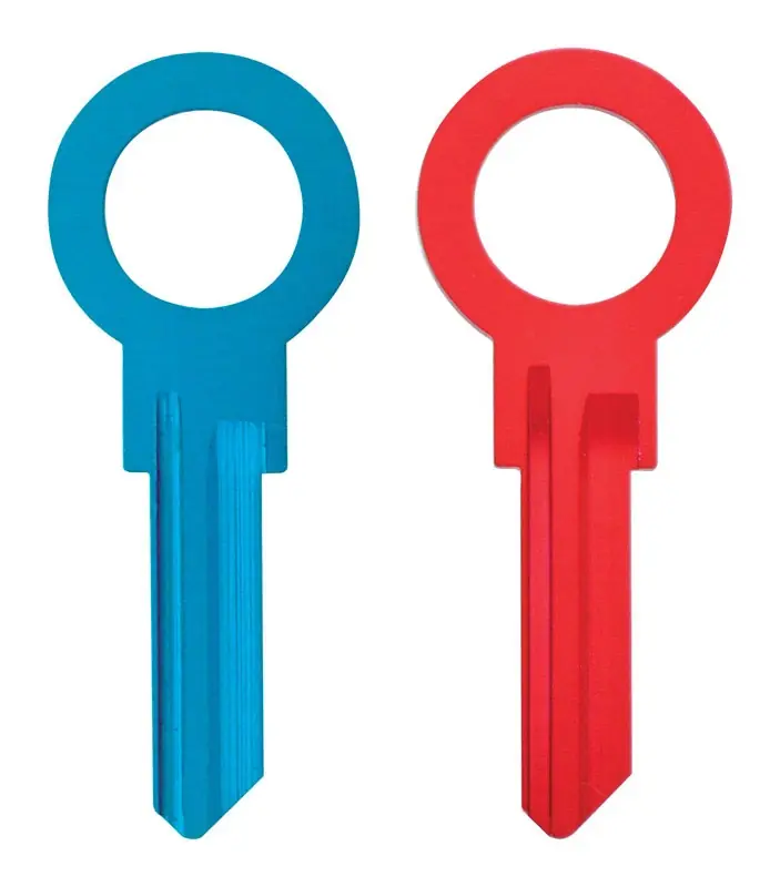 Zero Gravity Universal Key Blank For House And Padlock - Single Sided
