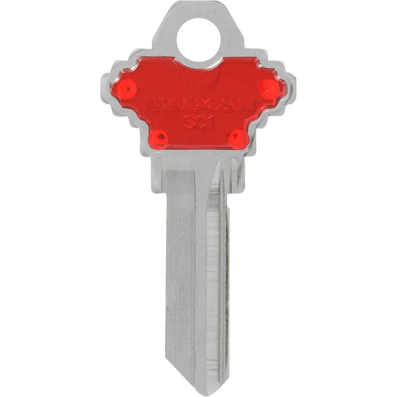 Colorplus House/office Key Blank Sc-1 Red Single Sided 86240