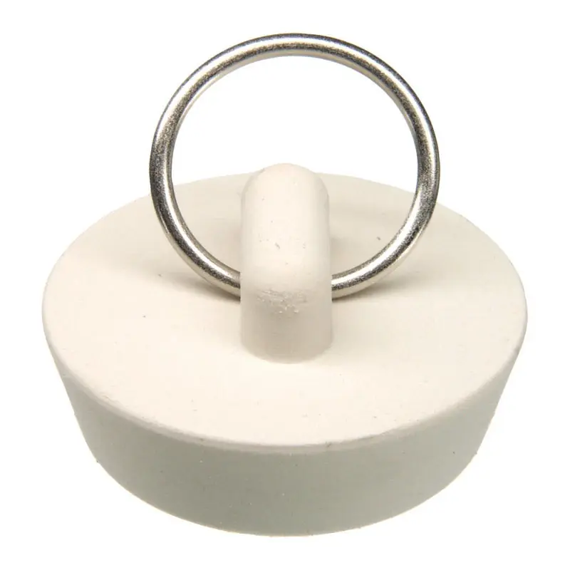 1-1/4 In. White Rubber Sink Stopper