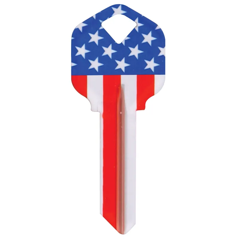 Wackey Stars & Stripes House/office Universal Key Blank Single