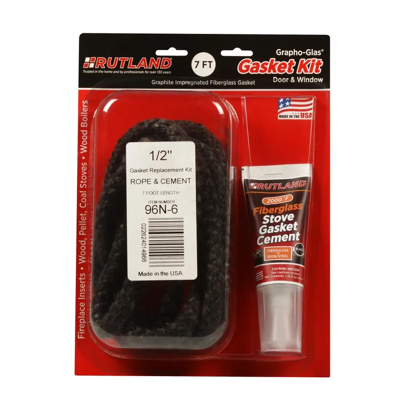 Grapho-glas 1/2 In. X 7 Ft. Cement/fiberglass Rope Gasket Kit