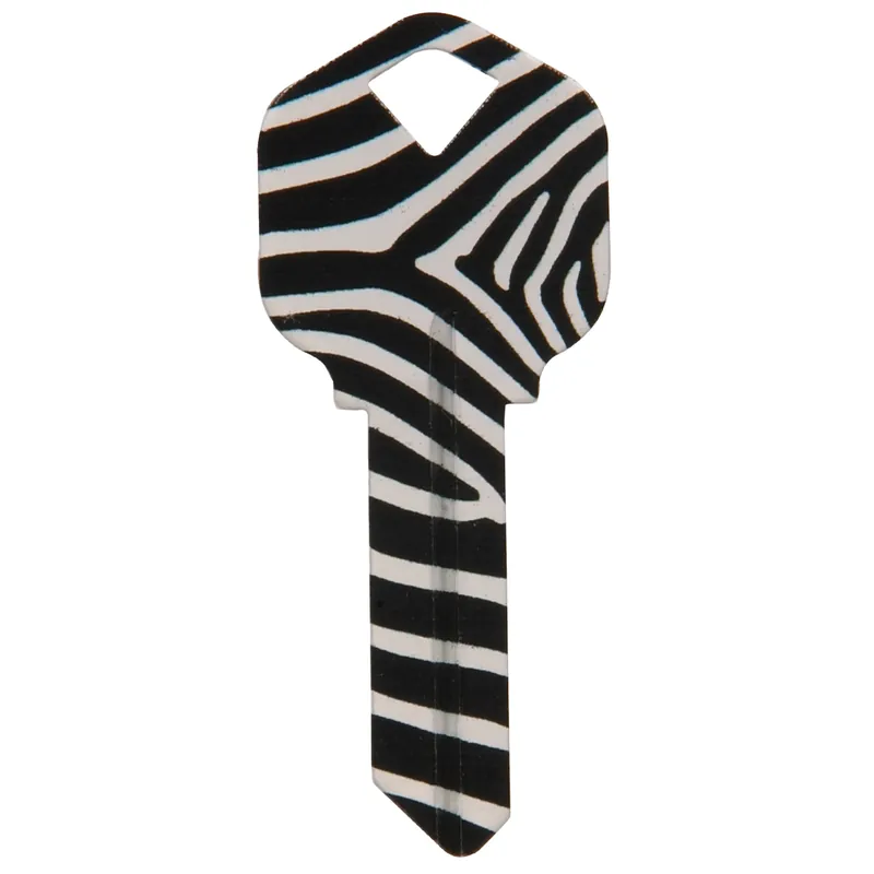 Wackey Zebra Universal Key Blank For House/office - Single Sided, Model 89042