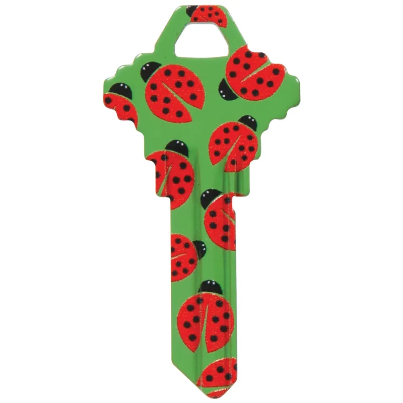 Wackey Lady Bugs House/office Universal Key Blank Single