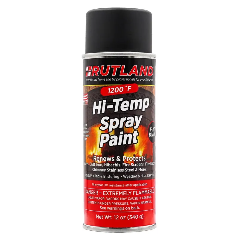 80 12 Oz Black High Temperature Stove Paint Spray Can