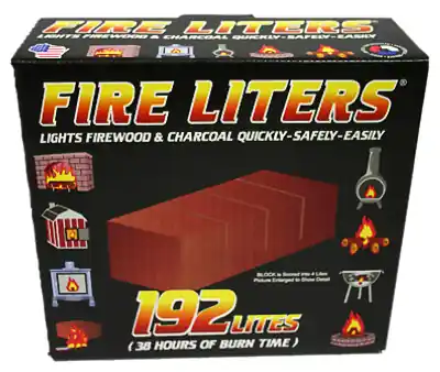 Wood Fiber Firestarter Log 12 Min 192 Pk