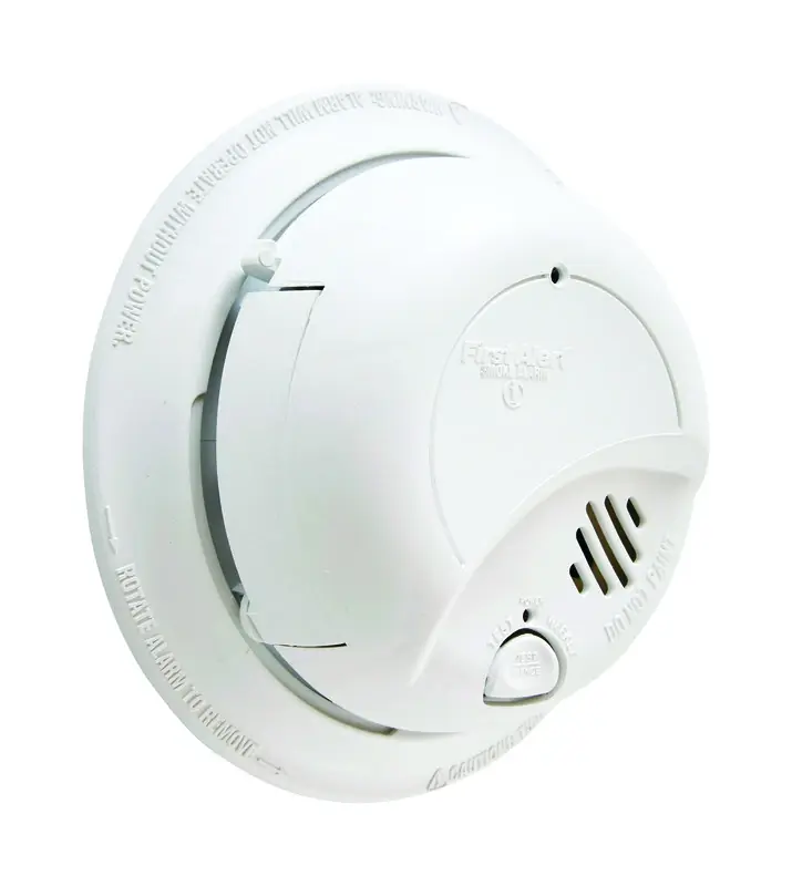 Ionization Smoke Alarm, Hardwired W/battery Backup