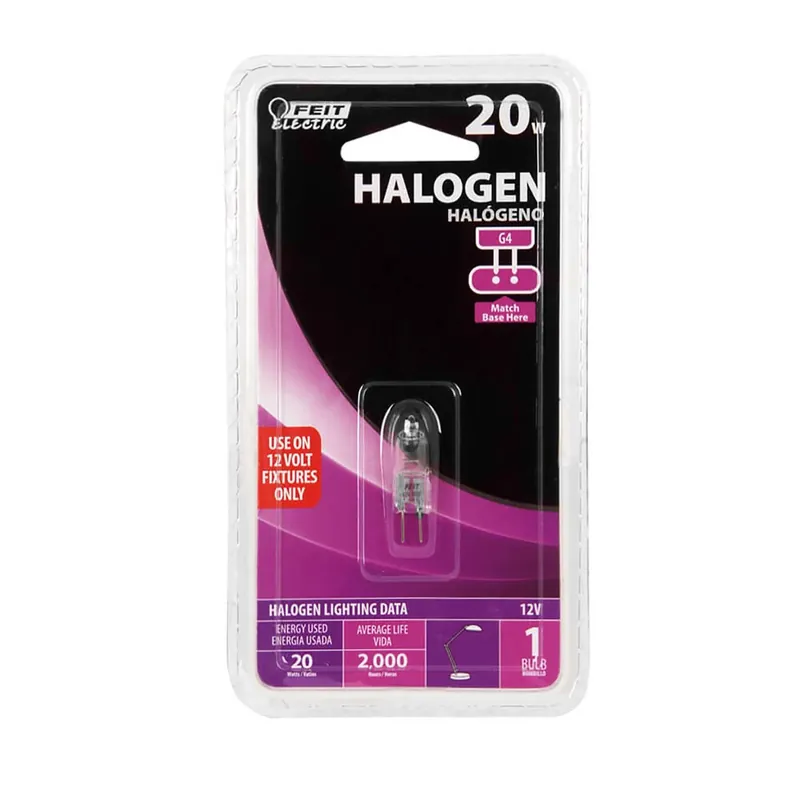 20 W T3 Tubular Halogen Bulb 250 Lm Soft White 1 Pk
