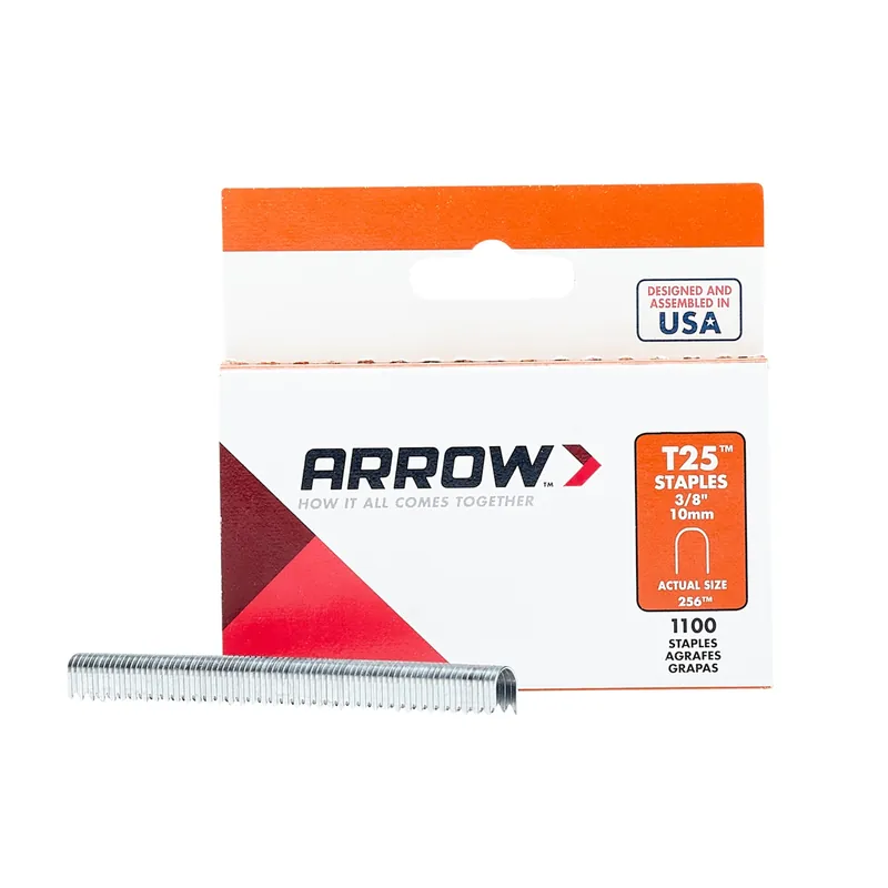 T25 1/4 In. W X 3/8 In. L Round Crown Wire Staples 1100 Pk