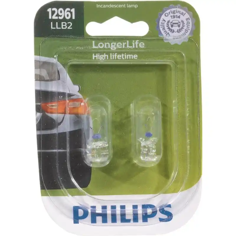 Longerlife 12 Volt Incandescent Miniature Automotive Bulb 12961llb2 - 2 Pack