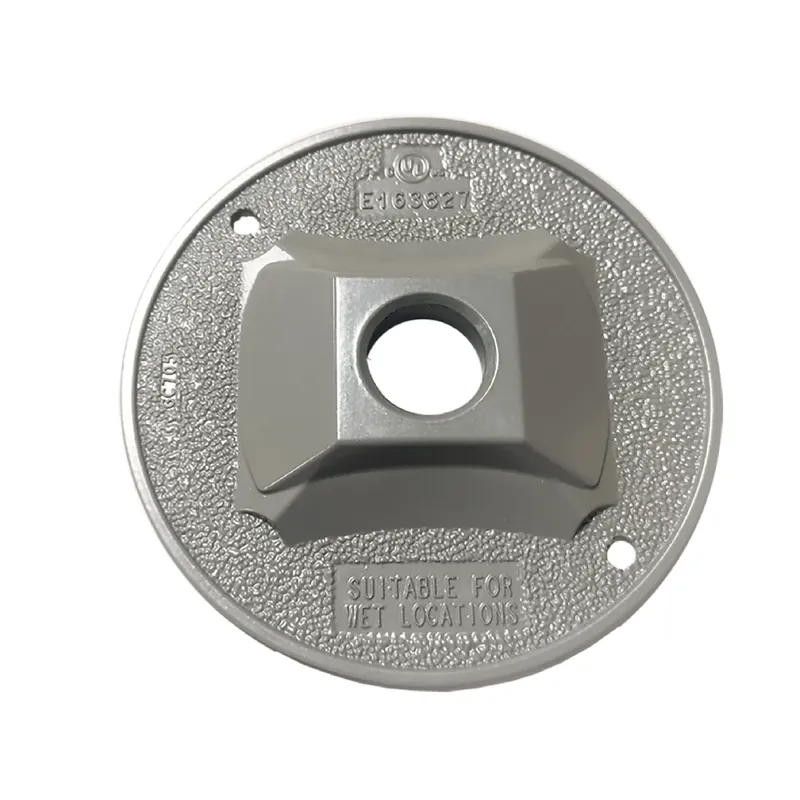 Round Metal Lampholder Cover For Wet Locations - Model 14381