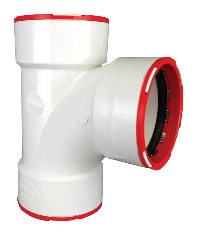 Connectite Schedule 40 1-1/2 In. Hub X 1-1/2 In. D Hub Pvc Sanitary Tee 1 Pk