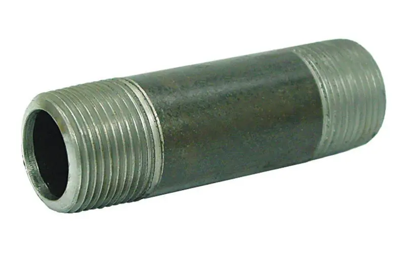 B&k Mueller 1-1/4 In. Mpt Galvanized Steel Pipe Nipple 2-1/2 In. Length