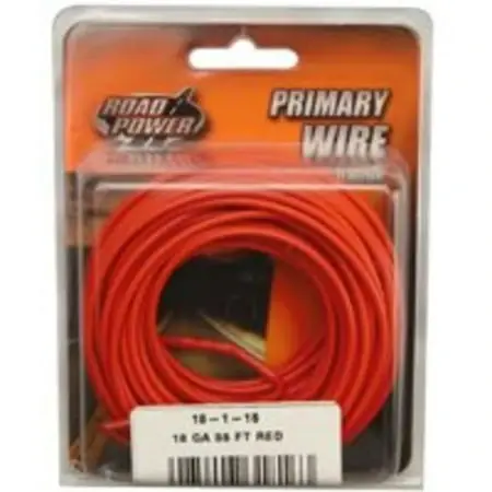 Coleman Cable 33 Ft. 18 Ga. Primary Wire Red