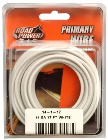 14-gauge 17-foot White Automotive Copper Wire 14-1-17