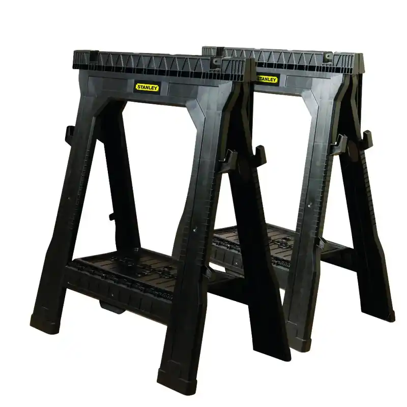 33 In. H X 27 In. W X 4 In. D Folding Sawhorse 1000 Lb. Cap. 2 Pc
