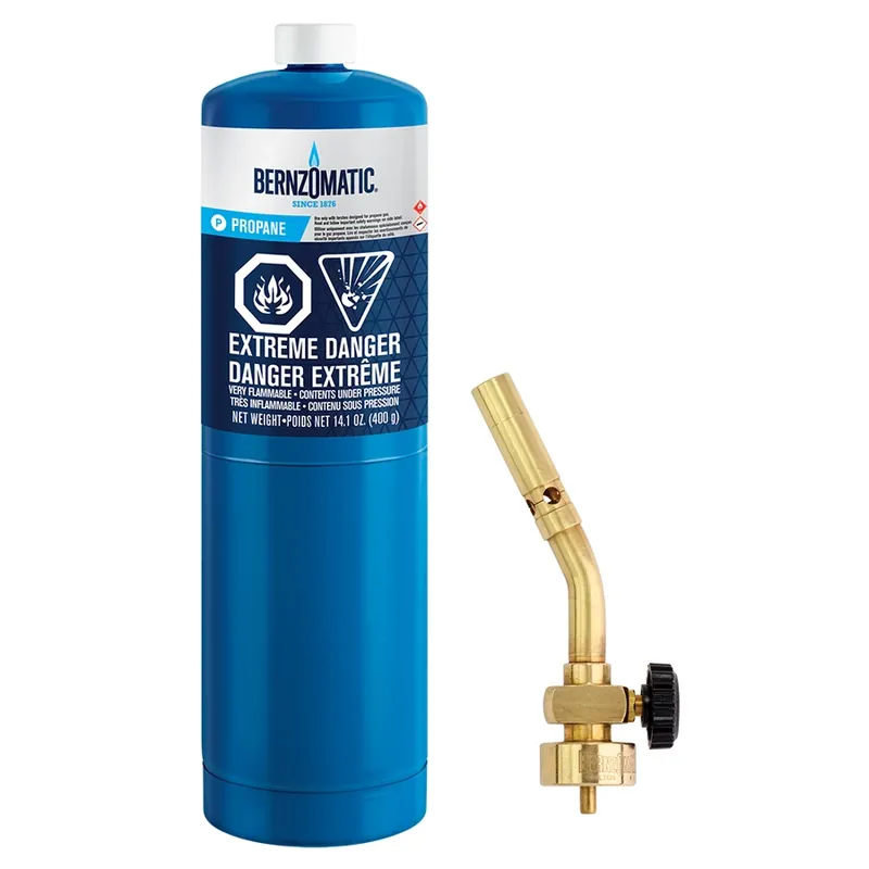 Bernzomatic 14.1 Oz Classic Torch Kit Brass 2 Pc Propane